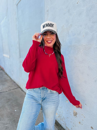 Camille Sweater-Ruby