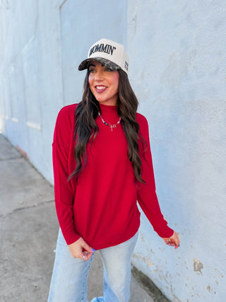 Camille Sweater-Ruby