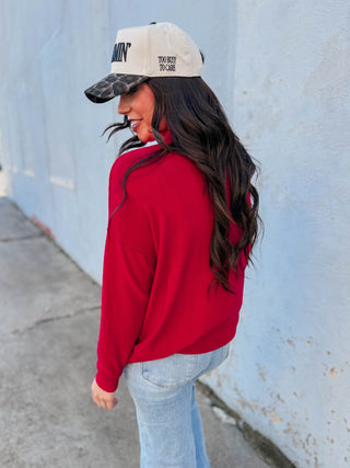 Camille Sweater-Ruby