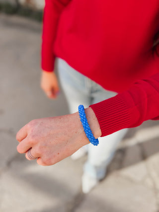 Stretchy Sparkle Bracelet-Blue