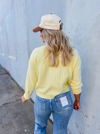 Kiara Henley Sweater-Lemon