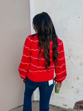 Maeverly Sweater-Red