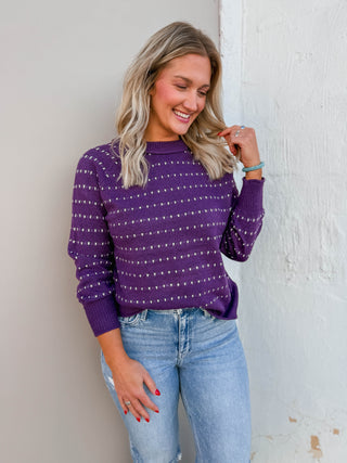 Warren Sweater-Eggplant