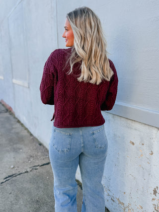 Jovie Sweater-Wine