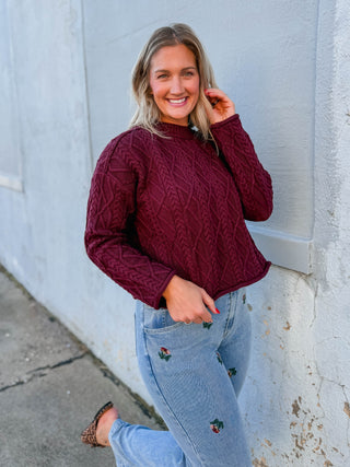 Jovie Sweater-Wine