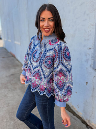 Adeline Embroidered Top