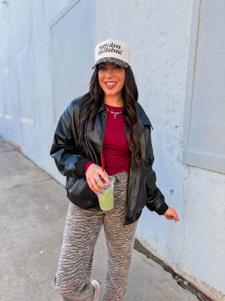 On Trend Leather Jacket