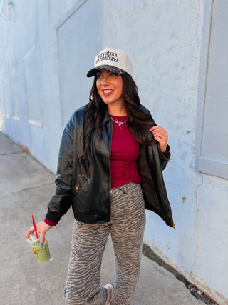 On Trend Leather Jacket