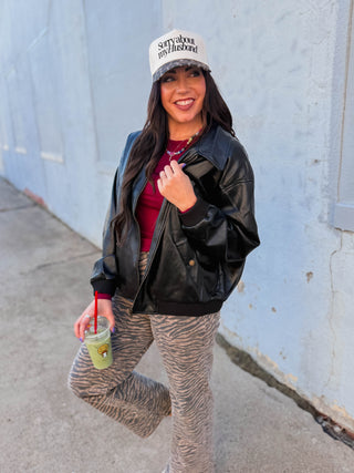 On Trend Leather Jacket