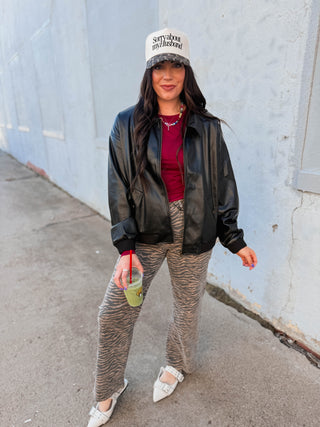 On Trend Leather Jacket