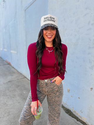 Everyday Essential Long Sleeve-Cabernet