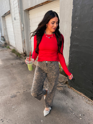 Everyday Essential Long Sleeve-Ruby