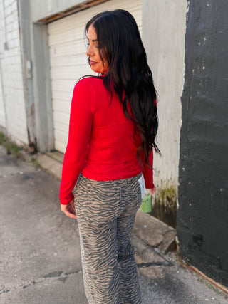 Everyday Essential Long Sleeve-Ruby