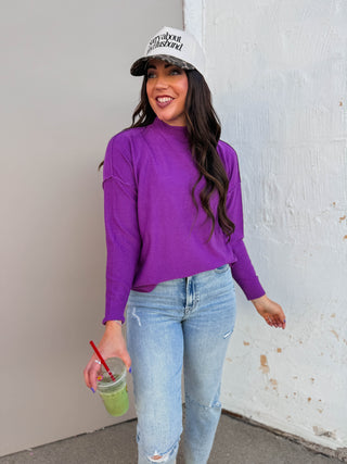 Camille Sweater-Violet