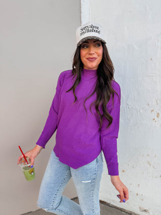 Camille Sweater-Violet