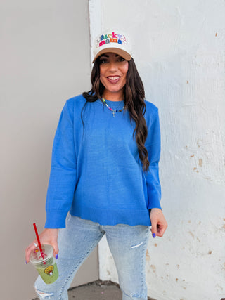 Teagan Sweater-Blue