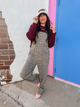 Kamden Leopard Cargo Overalls