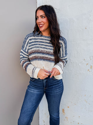 Beckett Sweater-Navy