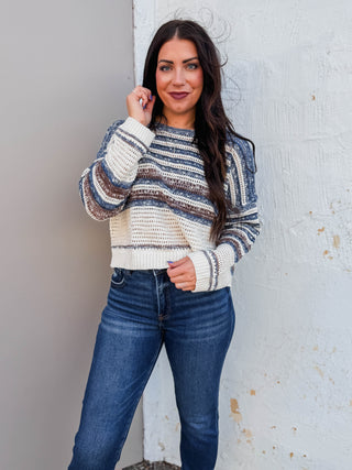 Beckett Sweater-Navy