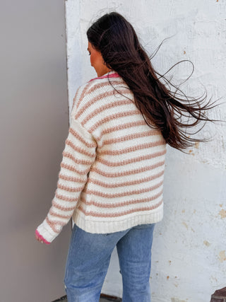 Tara Striped Cardigan