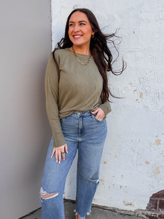 Giselle Sweater-Olive