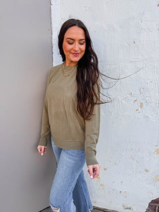 Giselle Sweater-Olive