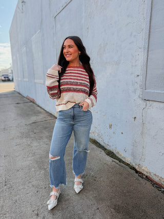 Beckett Sweater-Brick