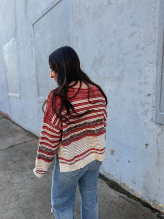 Beckett Sweater-Brick