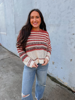 Beckett Sweater-Brick