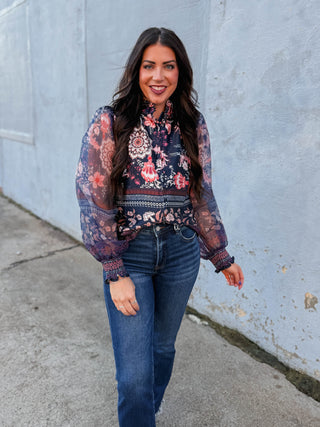 Maria  Floral Top