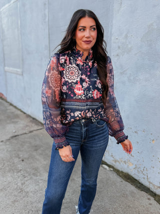 Maria  Floral Top