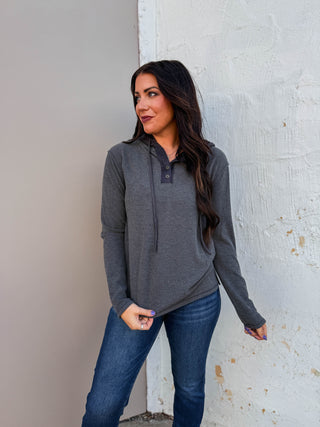 Jordyn Hoodie-Charcoal