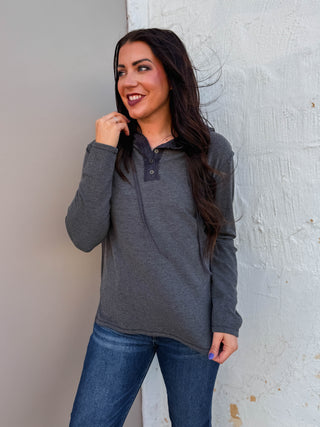 Jordyn Hoodie-Charcoal