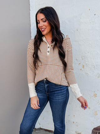 Kenna Striped Hoodie