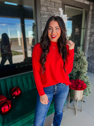 Camille Sweater-Ruby