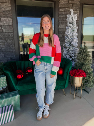 Gabi Color Block Sweater