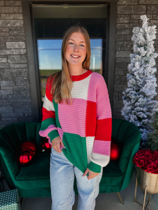 Gabi Color Block Sweater