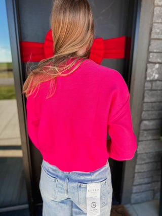 Kiara Henley Sweater-Punch