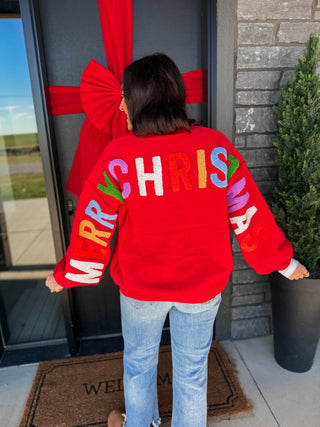 Holiday Spirit Cardigan-Red