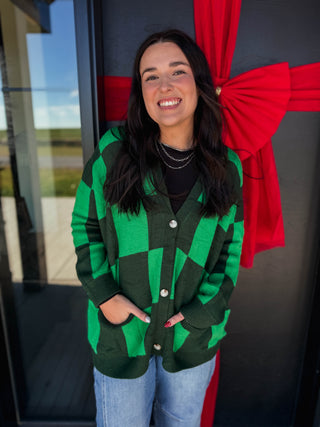 All Checked Out Cardigan