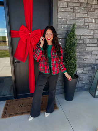 Christin Plaid Quilted Jacket