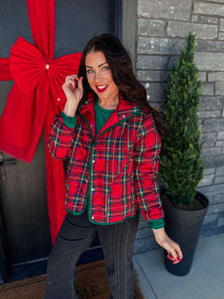 Christin Plaid Quilted Jacket