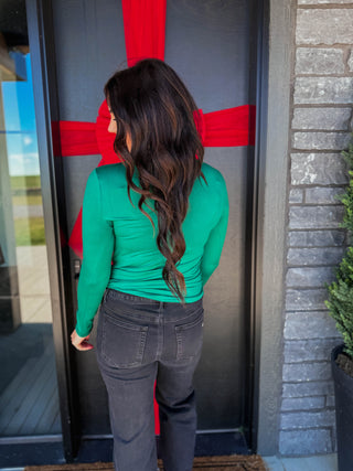 Everyday Essential Long Sleeve-Hunter Green