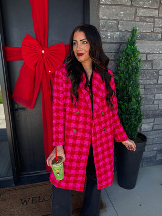 Lyla Houndstooth Jacket