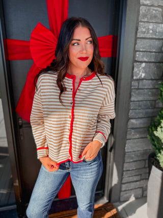 Nyla Striped Cardigan