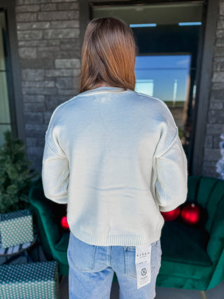 Gingerbread Man Patch Cardigan