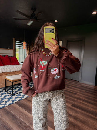 Christmas Cocktail Mock Neck