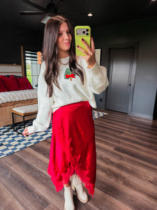 All Spruced Up Sweater-Ivory