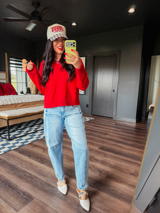 Erika Sweater-Red