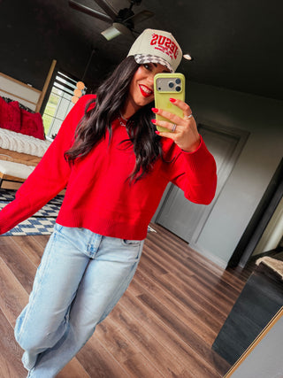 Erika Sweater-Red